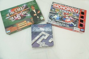 board games Are you Smarter then a fifth Grader, Monopoly, Tournament Dominoes