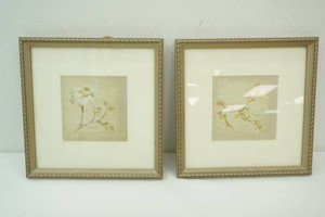 2 vintage pictures Dogwood and Cherry