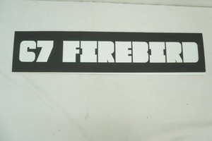 67 Firebird cardboard cut out 28 x 6
