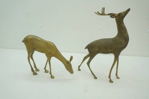 2 brass deer 13 and 7