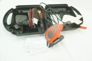 Black and Decker Mouse detail sander in case with accessories