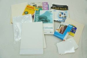 card stock, photo paper, photo transfer paper