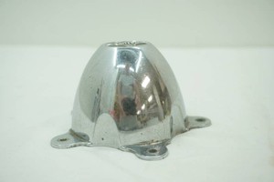 vintage Fenton metal wheel center cap. The 5 mounting holes are 4 on center, cap is 2 12 deep. This is in very good condition