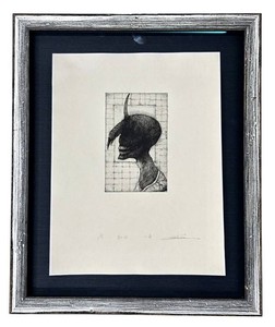 Japanese Art Print - Toshihiko Ikeda One Horn Framed