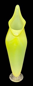 Sculptural Handblown Art Glass Vase by Kennedy