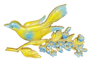 Vintage Syroco Bird & Floral Wall Decor