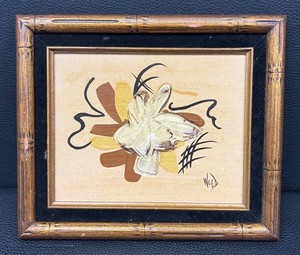 Vintage Original Abstract Floral Artwork by Weed
