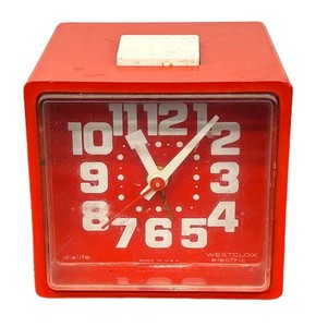Vintage Westclox Cube Drowse Dialite Alarm Clock