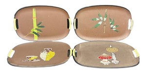 Set of Four Vintage Tislo Serving Trays
