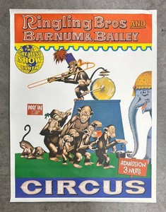 Vintage Ringling Bros. Barnum & Bailey Circus Poster