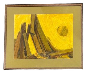 Mid Century Abstract Expressionist Print by Robert Gordenier