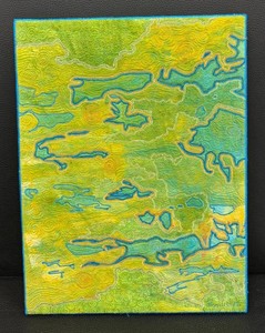 Lake Country Textile Art by Peggy Wright