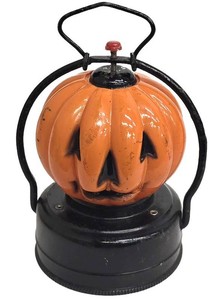 Vintage Jack-O-Lantern Lantern - Mid-Century Modern