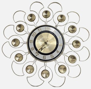 Vintage Clock - Robert Shaw Mid-Century Modern Starburst