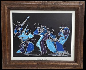 Carlton Hardy Framed Wall Art - Blues It Up I Jazz Artwork
