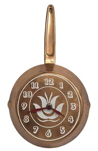 Vintage Electric Wall Clock - Utility Products H-205 Copper Fry Pan