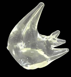 Glass Fish Figurine - Clear Art Glass