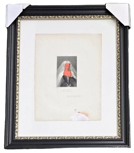 Portrait Print - Agnes Sorel Color Lithograph, P. Boucher 2004