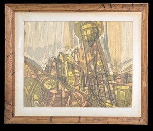 Framed Print - Signed GORDENIER 65 Rustic Wood Frame