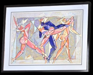 Serigraph Print - Isaac Kahn the Dance Signed 17250 Framed