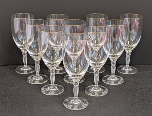 Crystal Water Glasses - Waterford Carlton Set of 10