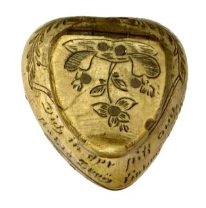 Antique 19th Century Tyrolean Carved Horn Snuff Box - Sterzing (Vipiteno) Folk Art