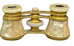 Opera Glasses - Vintage Mother-of-Pearl Marshall Field & Co Chicago