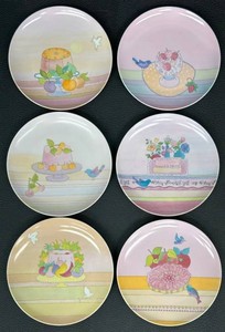 Vintage Dessert Plates - Collection Coeur Desserts by Annie (Lot of 6)