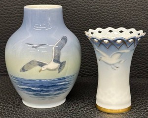 Porcelain Vase Pair - Royal Copenhagen & B&G