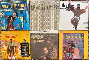 Vintage Musical Theater Vinyl Mixed Lot - 6 LP Records