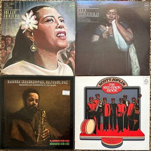 Jazz Vinyl Records - Billie Holiday, Ella Fitzgerald & More (Lot of 4)