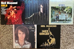 Vinyl Records - Vintage Neil Diamond Album Collection (Lot of 5)
