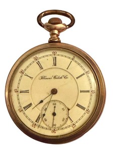 Antique Pocket Watch - Illinois Watch Co. Fahys Montauk