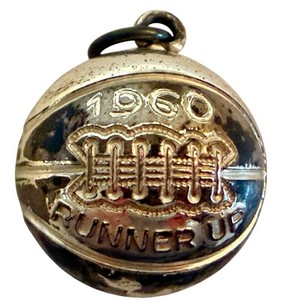 Basketball Charm Pendant - Vintage 1960 Runner Up
