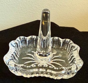 Crystal Ring Holder - Waterford Scalloped Ring Dish