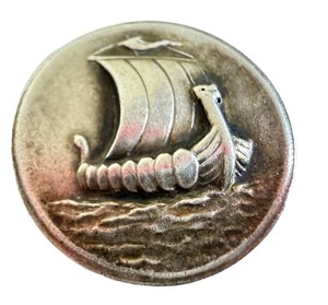 Vintage Sterling Silver Pendant Charm - Georg Jensen Sailing Ship