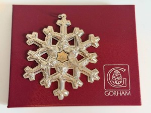 Sterling Silver Christmas Ornament - Vintage Gorham Snowflake 1981