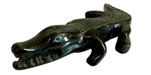 Carved Alligator Figurine