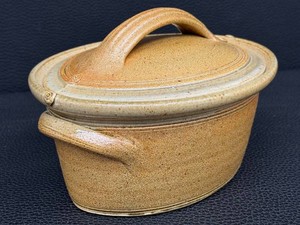 Studio Pottery Lidded Dish - A&J Young