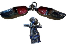 Vintage Shoe & Windmill Charms (Lot of 3)