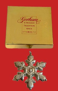 Sterling Silver Christmas Ornament - Gorham Snowflake 1997