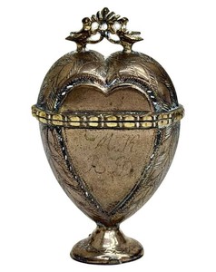 Antique Crystal Perfume Bottle - Dutch Silver-Mounted Scent Bottle