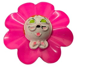 Vintage Flower Pin Brooch - Whimsical Figural Face