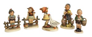 Vintage Hummel Figurines - Goebel Scenes (Lot of 5)
