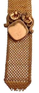 Antique Pocket Watch Fob - Gold-Filled Mesh Ornate