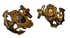 Navy Nurse Officer Pins - Vintage Sterling Silver (Lot of 2)