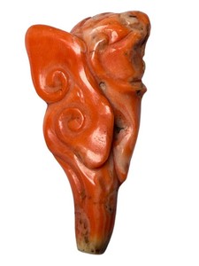 Antique Carved Coral Brooch