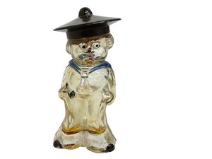 Vintage Perfume Bottle - Figural Glass Sailor Boy Romania