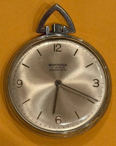 Pocket Watch - Vintage Wakmann 17-Jewel France Dial