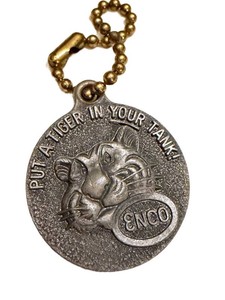 Keychain - Vintage 1960s ENCO Happy Motoring Club Tiger